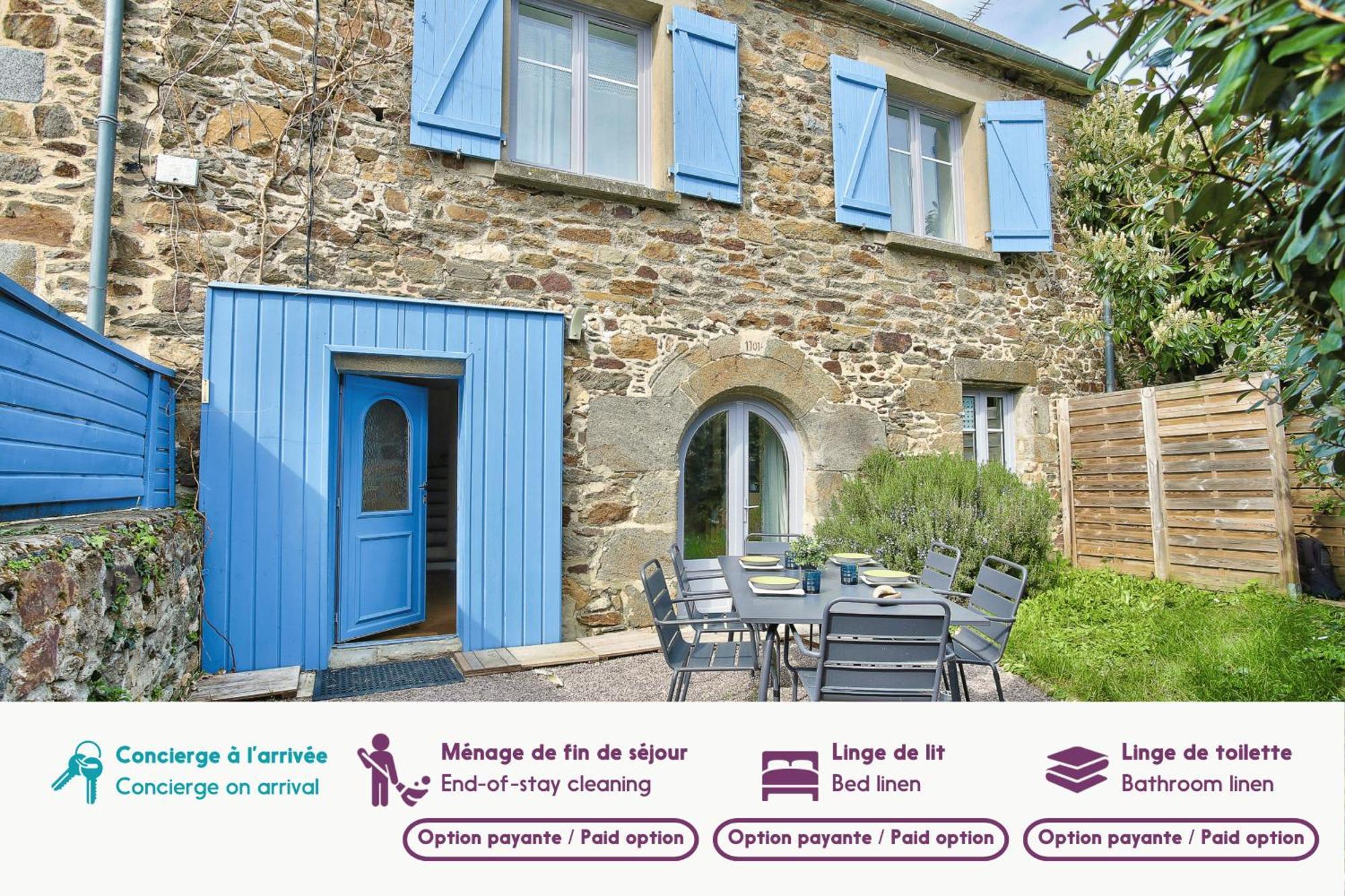 600M Plage Saint-Suliac- Maison Bretonne Pour 4 Exterior photo